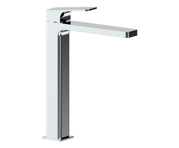 Rubinetto miscelatore per lavabo alto, squadrato