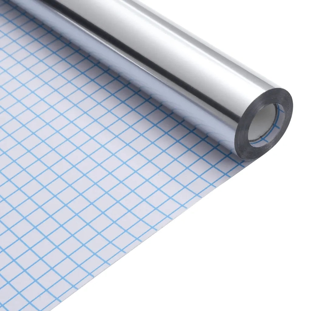 Adesivo per Mobili Autoadesivo Argento 90x500 cm in PET CFW9816127