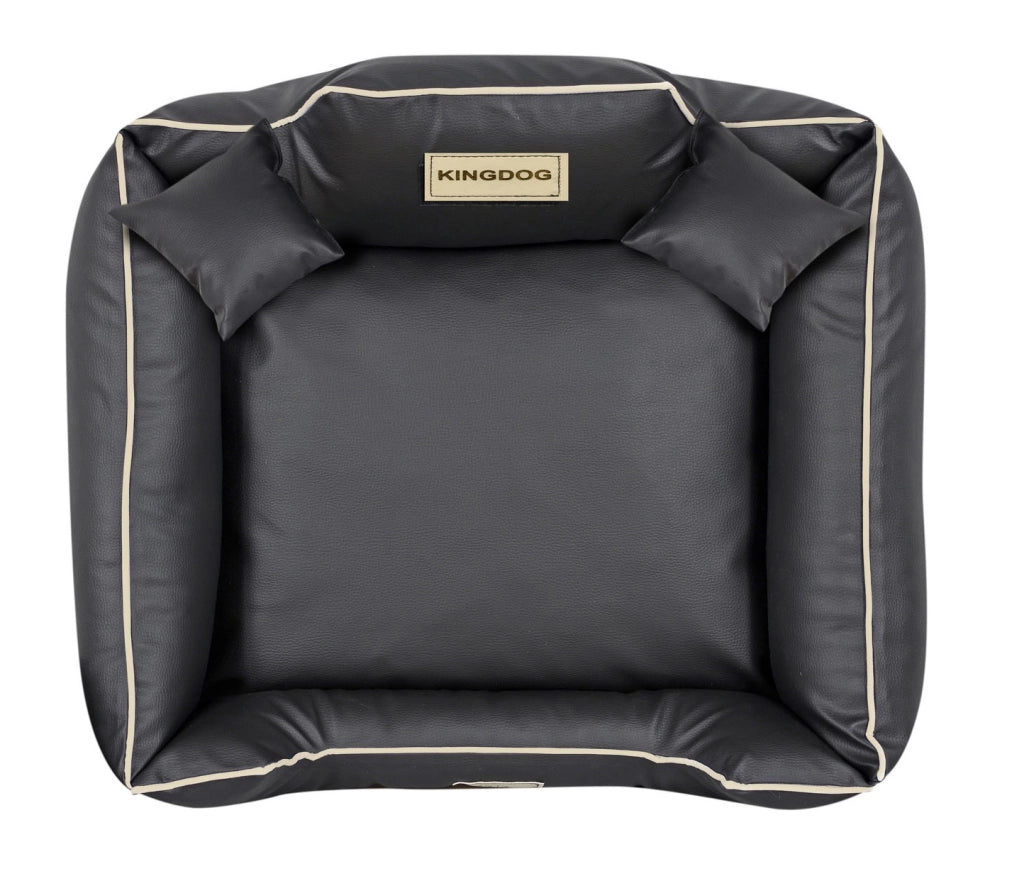 AIO FACTORY 100x75 cm KINGDOG Cuccia per cani personalizzabile nera impermeabile