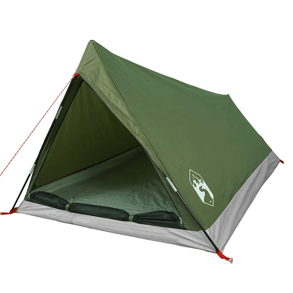 Tenda da Campeggio per 2 Persone Verde Oliva Impermeabile 4009624