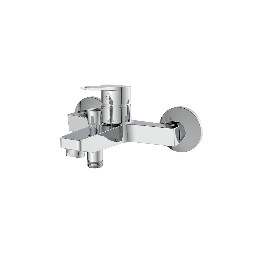 Rubinetto vasca cromato con leva in metallo - Serie Hellis