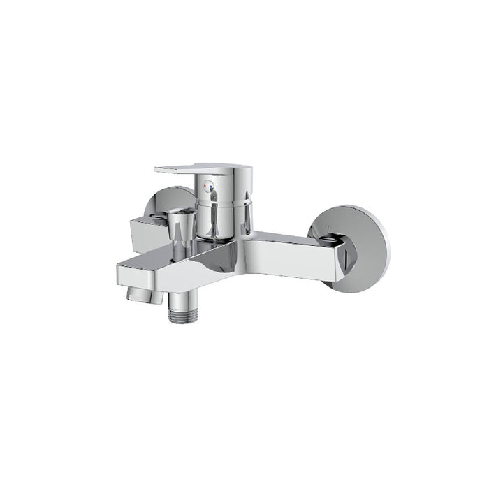 Rubinetto vasca cromato con leva in metallo - Serie Hellis