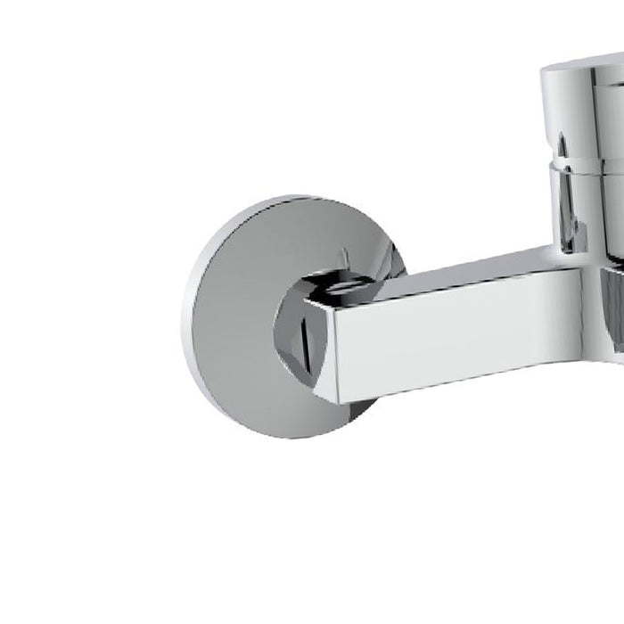 Rubinetto vasca cromato con leva in metallo - Serie Hellis