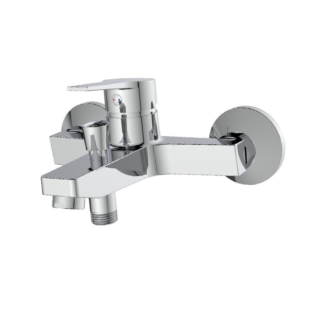 Rubinetto vasca cromato con leva in metallo - Serie Hellis