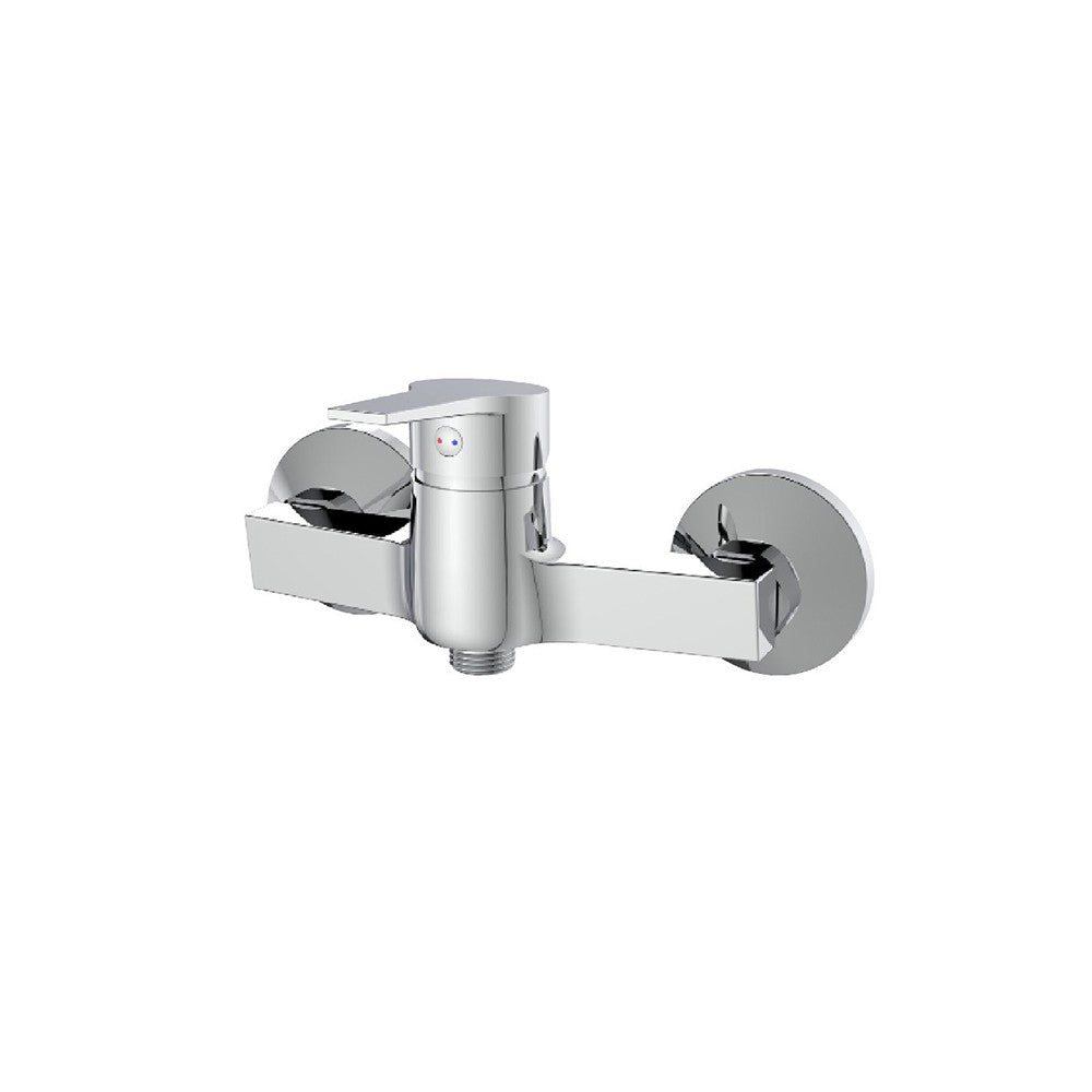 Miscelatore esterno doccia cromato con leva in metallo - Serie Hellis