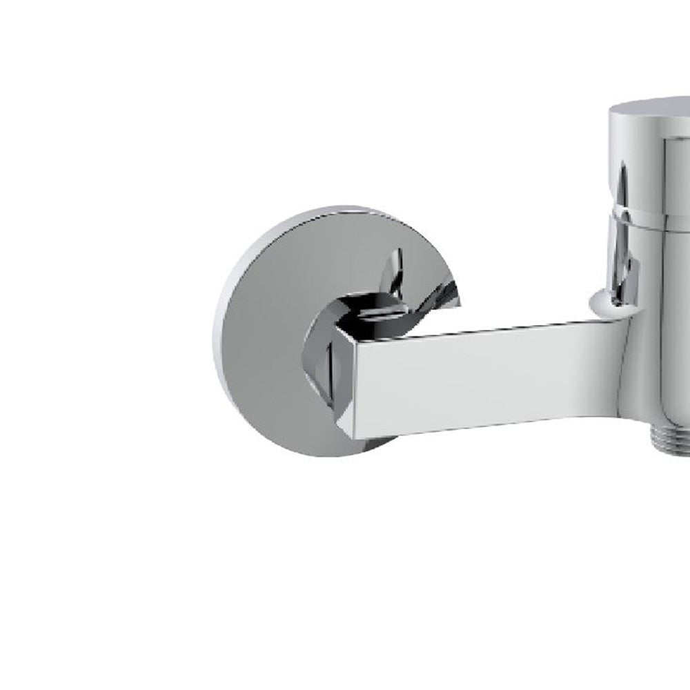 Miscelatore esterno doccia cromato con leva in metallo - Serie Hellis