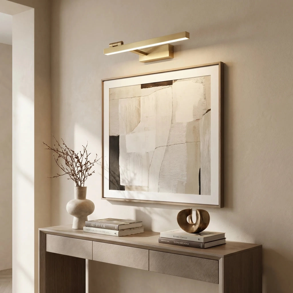 Applique Da Bagno Led Swe031-1w 40cm Brush Gold