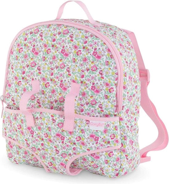 Borsa per Bamboline 30 cm - Motivo Fiori, Ideale per Bambini a Partire da 3 Anni