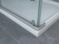 Box doccia in Cristallo 8 mm frameless due lati apertura battente interno ed esterno - Misura: 70 x 120 x195h