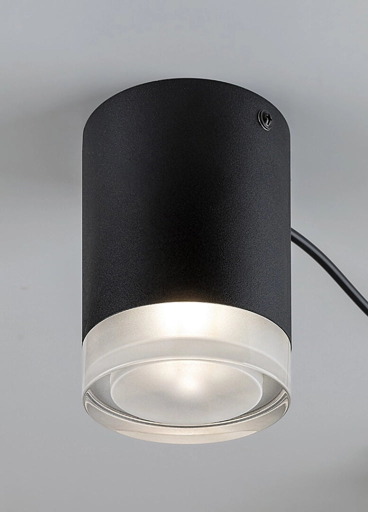 Plafoniera moderna nera in metallo 5xG9 Rabalux Looplab