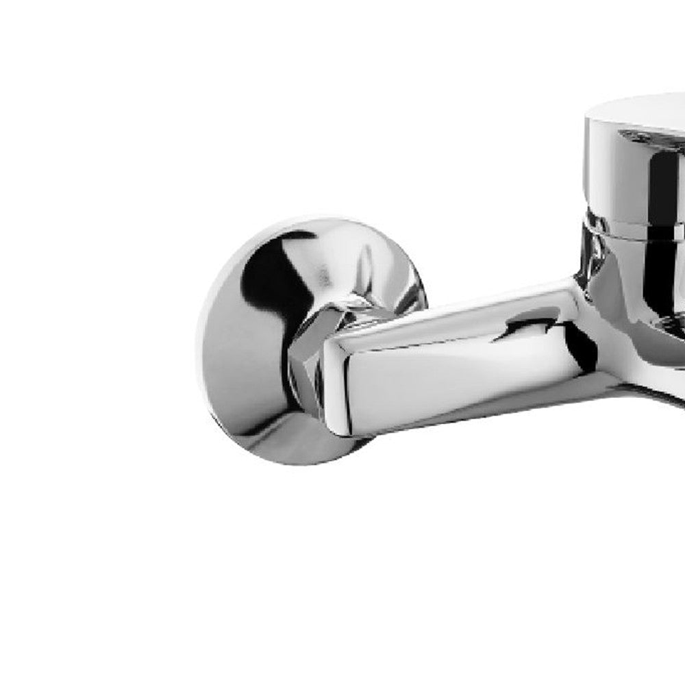 Rubinetto vasca cromato con leva in metallo - Serie Eureka
