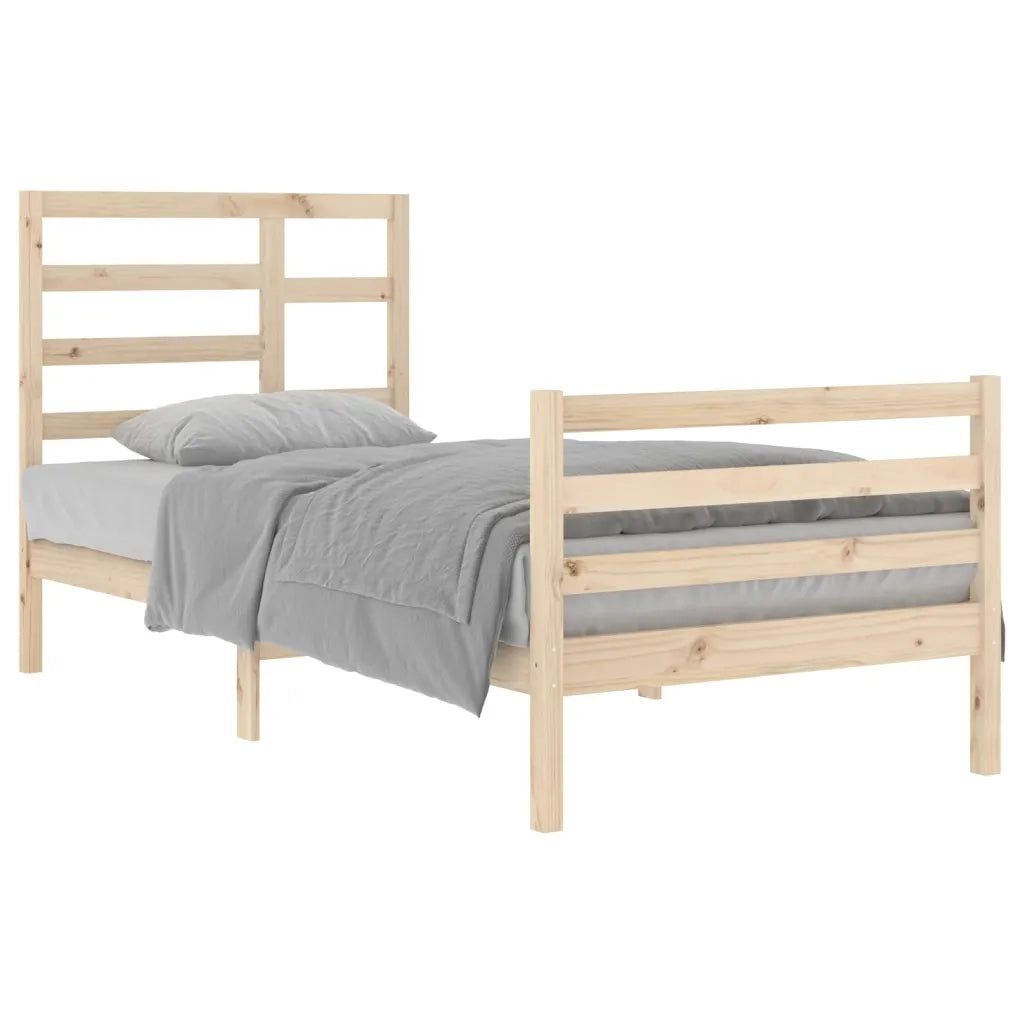 Giroletto-Struttura Letto in Legno Massello 90x200 cm 494688