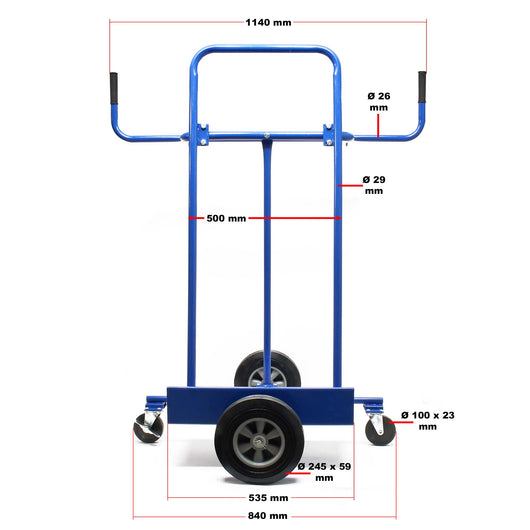 Carrello porta pannelli Portata 300kg 4 ruote Per trasportare piastre di grandi dimensioni