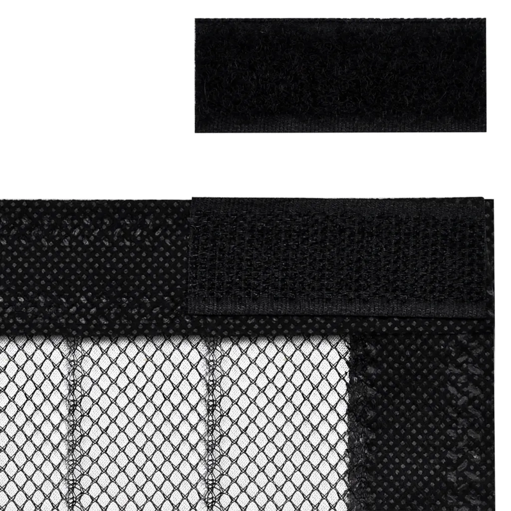 Tende Antimosche 2 pz per Porte con Magneti Nere 210x90 cm CFW7163491