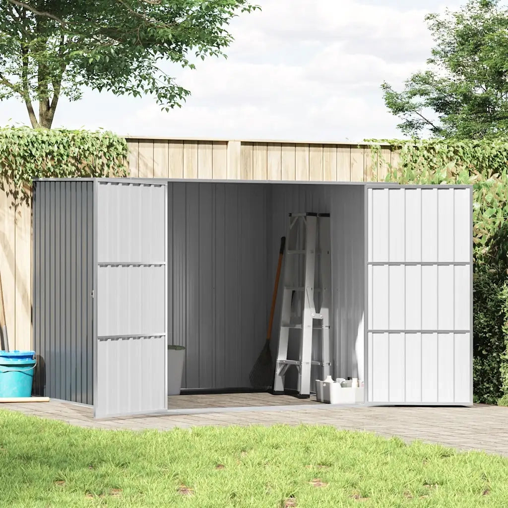 Capanno da Giardino Grigio 195x198x159 cm in Acciaio Zincato cod mxl 45849