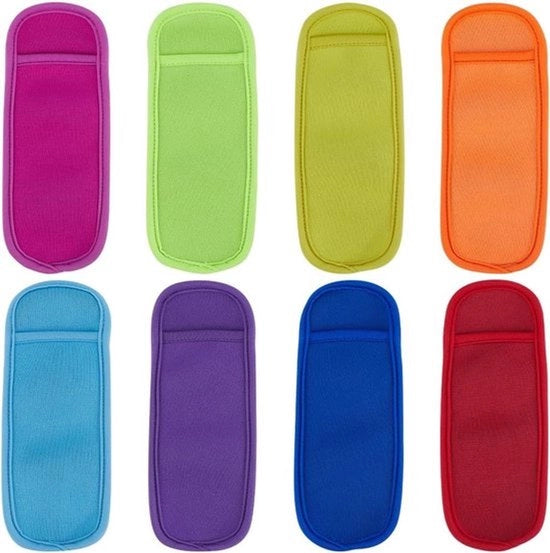 Isole di Neoprene per Barre di Gelato - 8 pezzi - Isolatori per Congelatore Anticongelatore Protettivi per Barre di Gelato.
