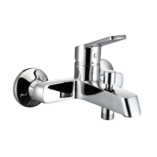 Rubinetto vasca cromato con leva in metallo - Serie Fluid