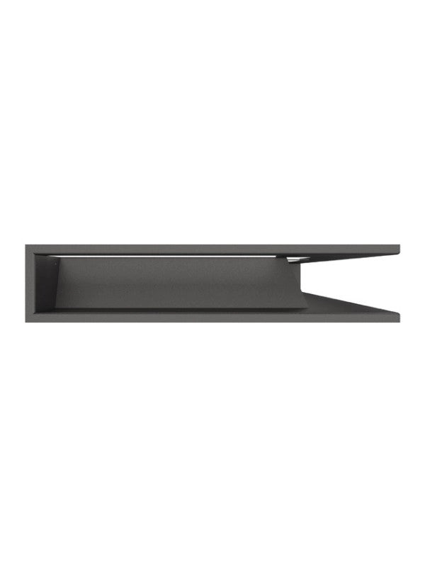 Griglia di ventilazione Angolare per camino 95x800x450 - Loft Angle destra grafite
