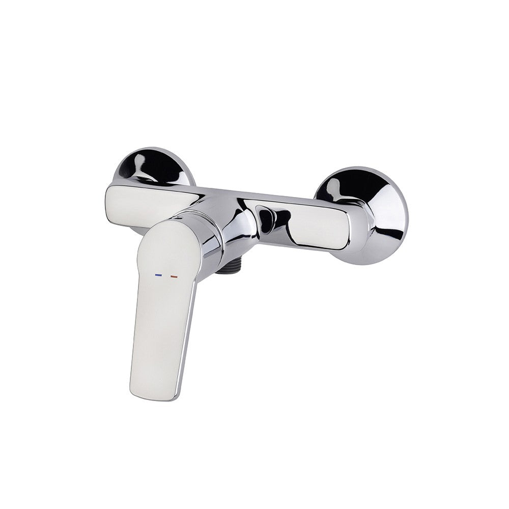 Miscelatore esterno doccia cromato con leva in metallo - Serie Fluid