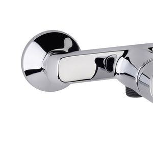 Miscelatore esterno doccia cromato con leva in metallo - Serie Fluid