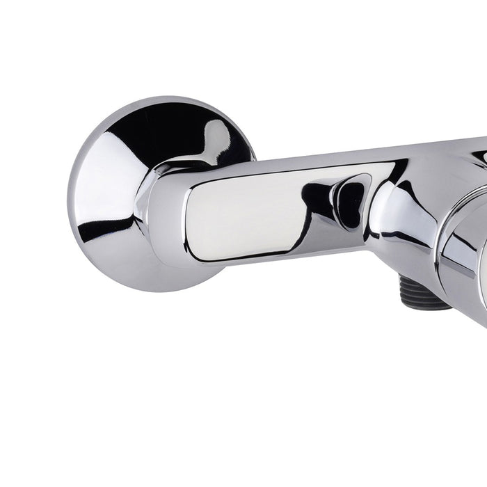 Miscelatore esterno doccia cromato con leva in metallo - Serie Fluid