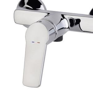 Miscelatore esterno doccia cromato con leva in metallo - Serie Fluid