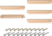 Maniglie in legno 160 mm - 5 pezzi per cucina, mobili, armadi a muro - Gatafstand