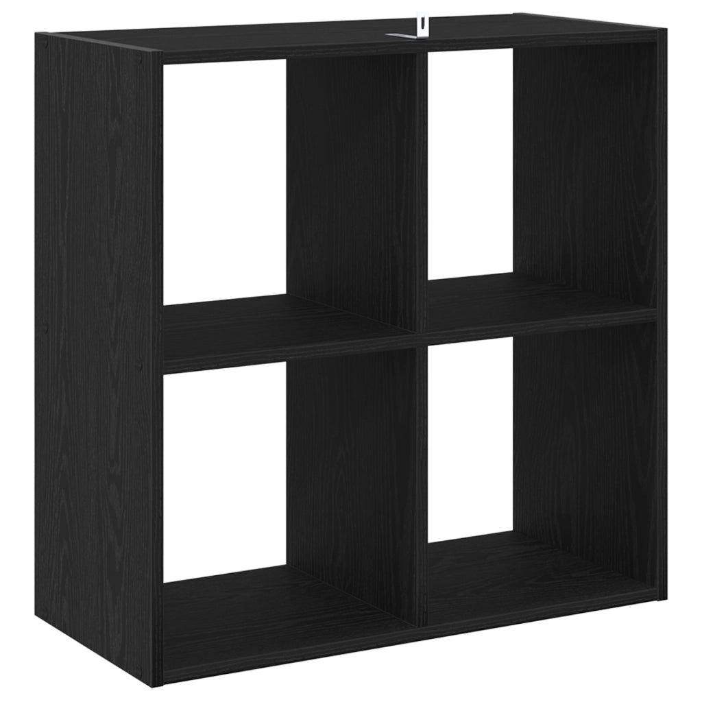 Libreria Nera Rovere 68,5x32x68,5 cm Legno Ingegnerizzato