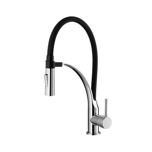 Miscelatore lavello nero con doccetta ad aggancio magnetico - serie Seattle