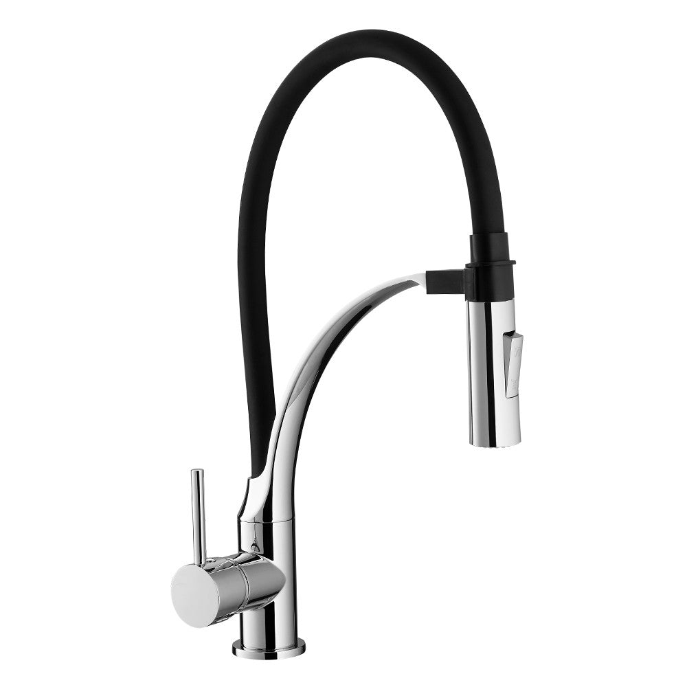 Miscelatore lavello nero con doccetta ad aggancio magnetico - serie Seattle