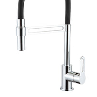 Rubinetto cucina nero con doccetta orientabile - Serie Dallas