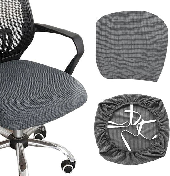 Set di protezioni per sedie in elastomero lavabile - 2 pezzi - colore grigio