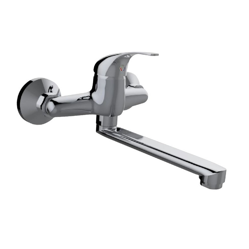 Miscelatore lavello con attacco a parete e bocca girevole - Serie Fast