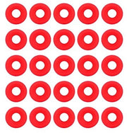 Pacchetti di silicone 25 pezzi - Sigillanti rossi - Multifunzionali per bottiglie - Qualità alimentare - Sigillatura a tenuta d'aria - Adatti per bottiglie di vetro - Sigillanti per bottiglie