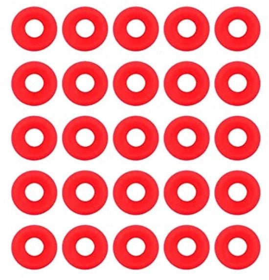 Pacchetti di silicone 25 pezzi - Sigillanti rossi - Multifunzionali per bottiglie - Qualità alimentare - Sigillatura a tenuta d'aria - Adatti per bottiglie di vetro - Sigillanti per bottiglie