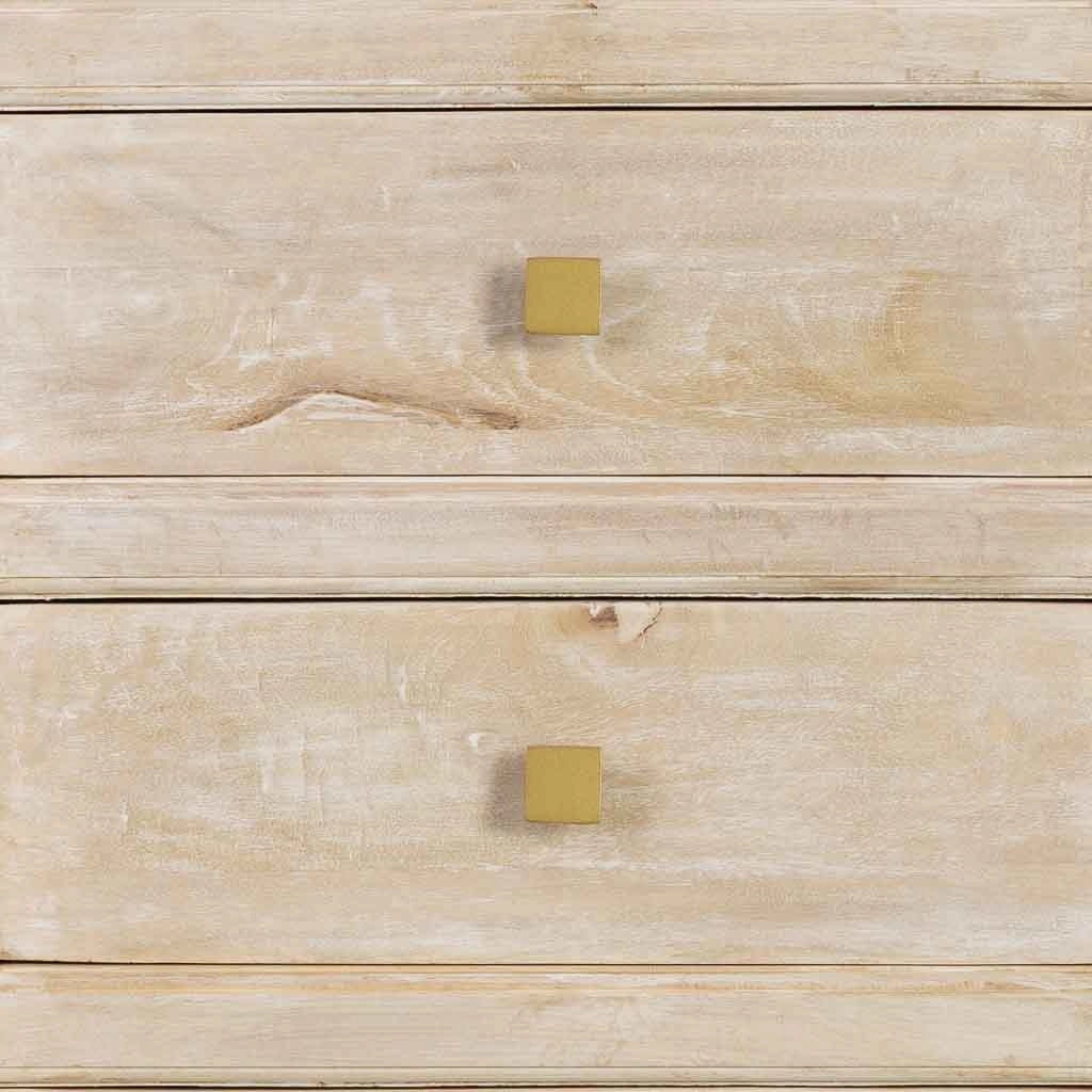 Settimanile in legno beige con 5 cassetti 60x45x116h cm