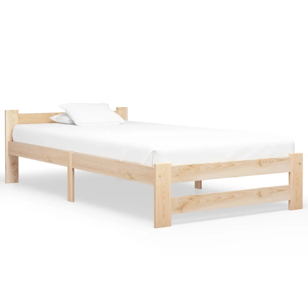 Giroletto senza Materasso 90x200 cm in Legno Massello di Pino