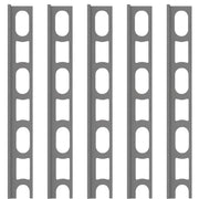 Profili in alluminio verniciato colore antracite 114 a l per finitura parete proangle *** pezzi 5 pz, confezione 1