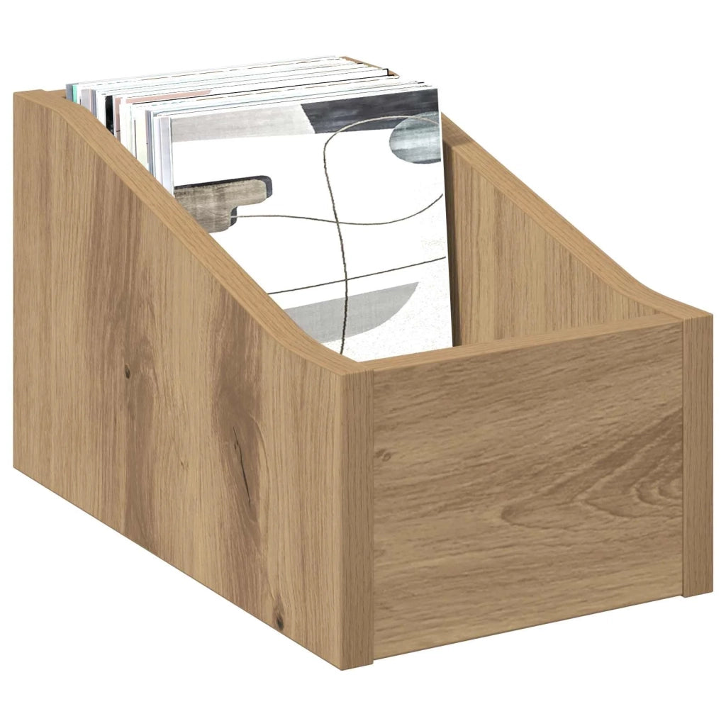 Scatola per dischi LP Rovere Artigianale 18 x 32 x 18 cm 8012808