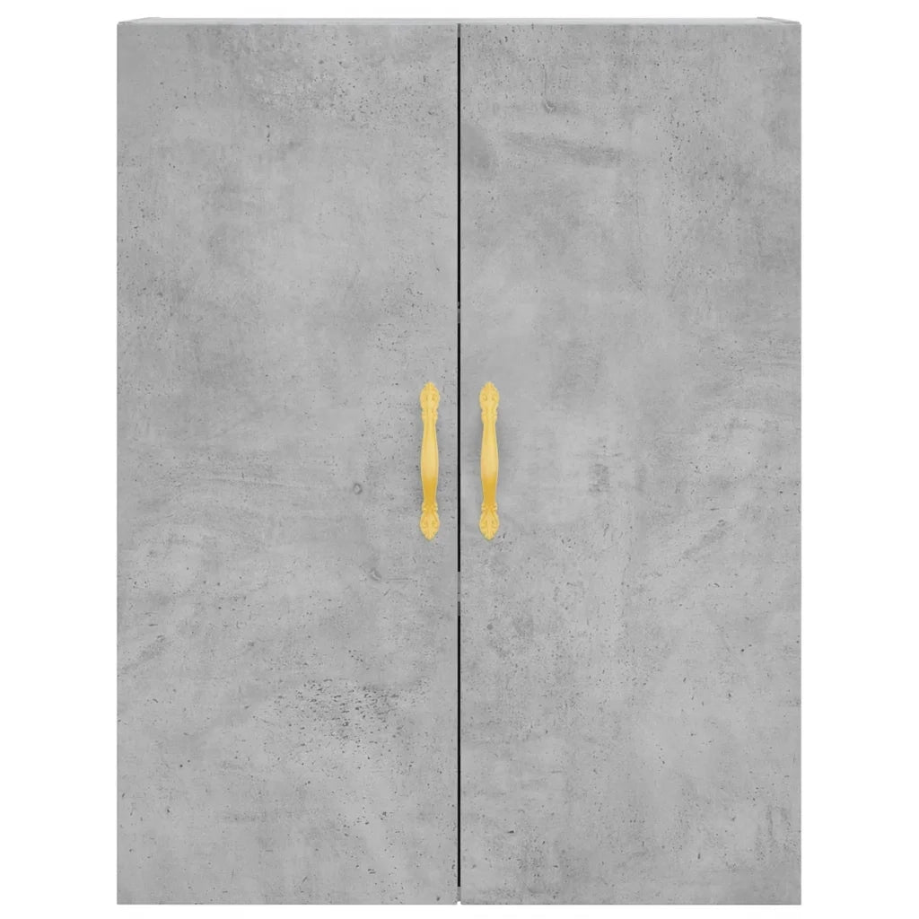 Credenza-Buffet-Armadio da cucina Grigio Cemento 69,5x34x180 cm in Legno Multistrato 287958