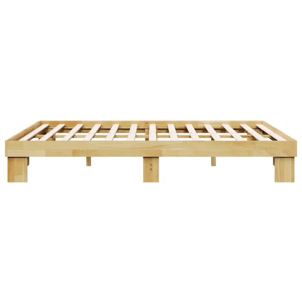 Struttura Letto Senza Materasso-Giroletto Senza Materasso 140x190 cm in Legno di Rovere 419656