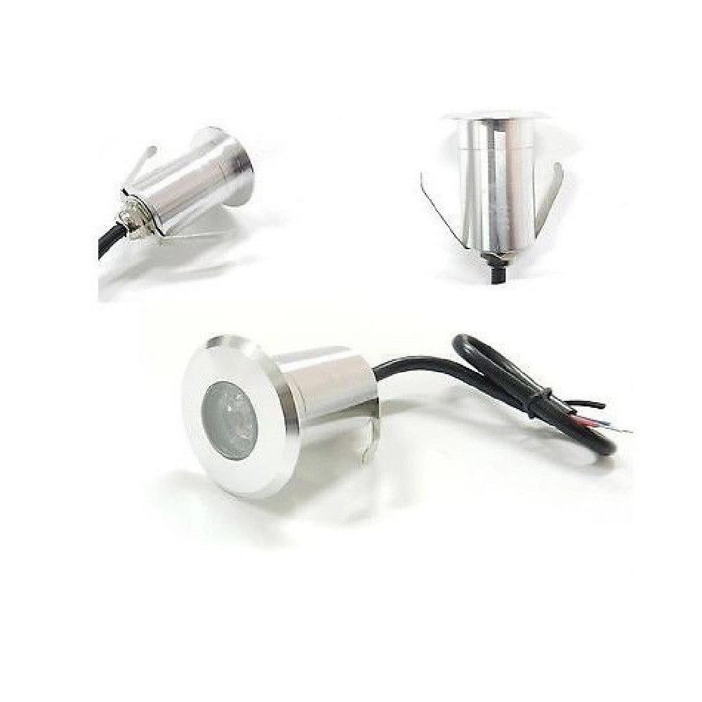 Trade Shop - Faretto Incasso Luce Fredda Calda Led 3w Segnapasso Calpestabile Esterno Interno -