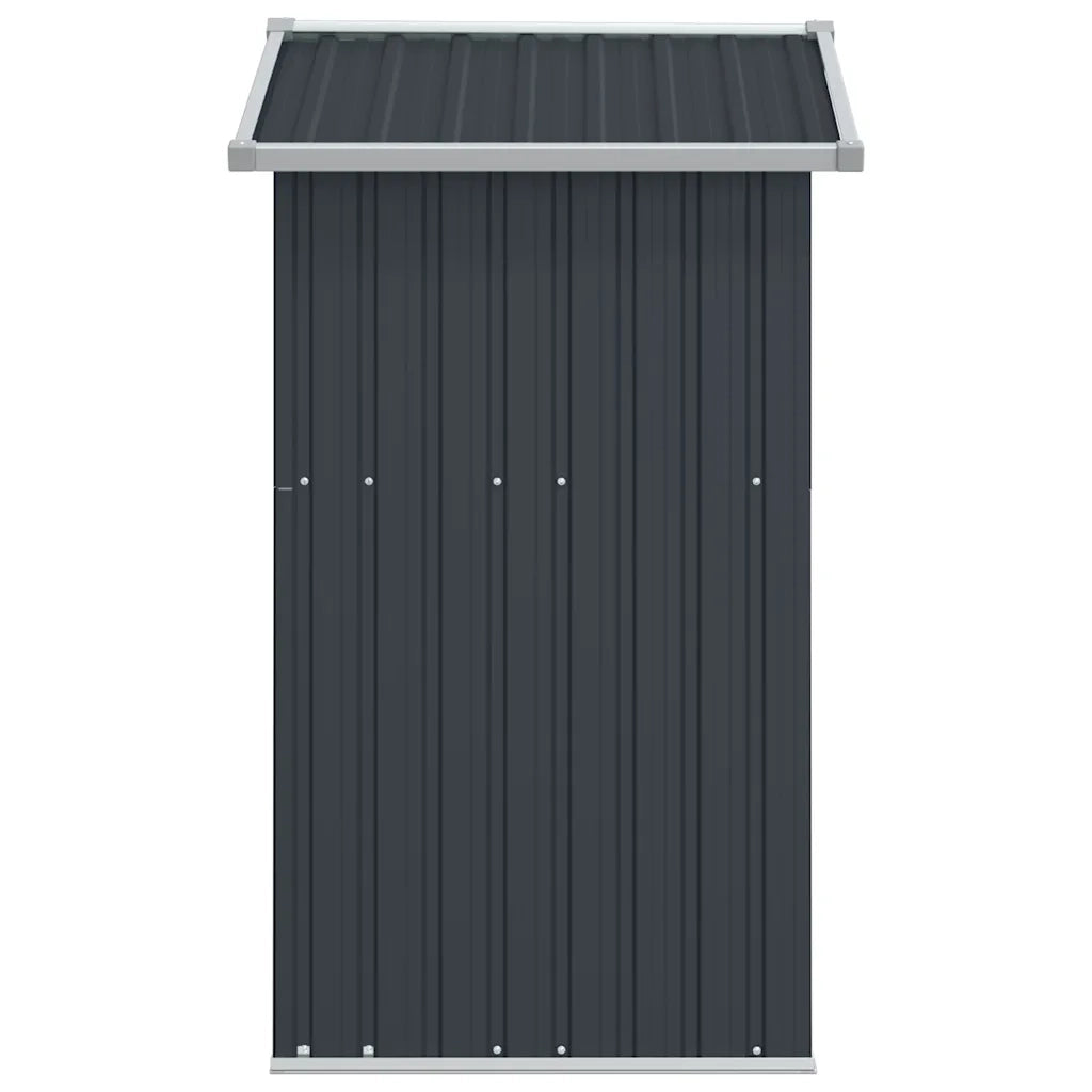 Capanno da Giardino Antracite 126x97,5x177cm in Acciaio Zincato 316235
