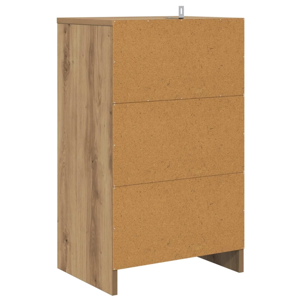 Comodini con cassetto 2 pcs Rovere artigianale 40 x 30 x 467 cm 888926