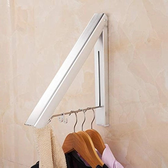 Racchetta per Lavanderia in Acciaio Inossidabile Pieghevole da Appendere alle Pareti per Uso Indoor ed Outdoor