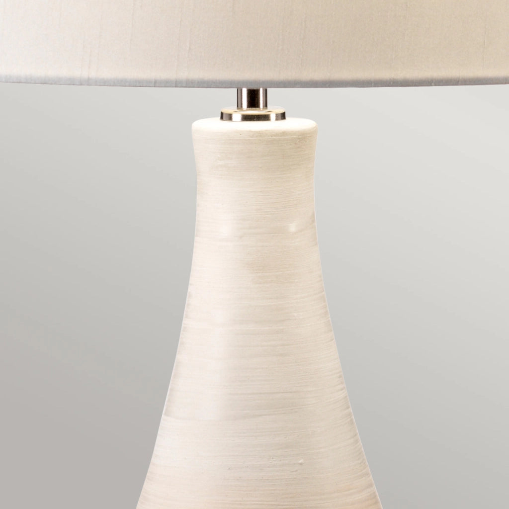 Lampada da tavolo ceramica rosa/crema Pinner E27 Elstead