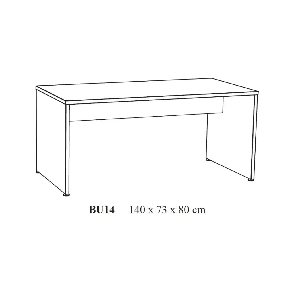 Bureau professionnel YUKON – 140 cm rovere grezzo – Design robusto ed elegante