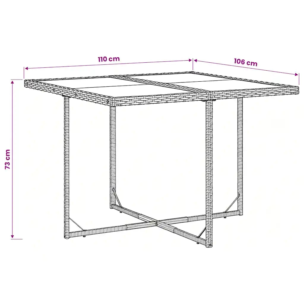 vidaXL Set da Pranzo da Giardino 5 pz con Cuscini in Polyrattan Grigio