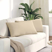 Cuscini da Divano 2 pcs Crema 80 x 40 cm Tessuto