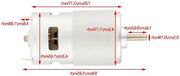 775 12V 7000 giri/min Miniaturo Asincrono per Strumenti Elettrici - Motori Potenti.
